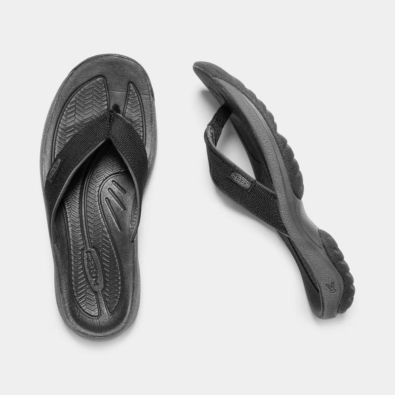 Chanclas Keen Kona Flip II Para Mujer Negros - Sandalias Keen Mexico (196378-RGV)